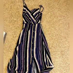 Striped Hollister dress. Soft material with high quality buttons.